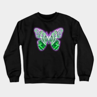 green butterfly Crewneck Sweatshirt